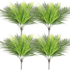 Artificial Tropical Plants 20.47 in Fake Palm Plant Branch Green Leaves for Home Garden Office Jungle Carnival Decoration