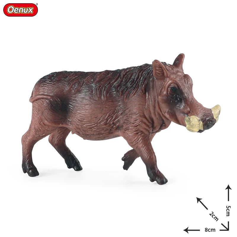 Oenux New Wild Animals Forest Orangutan Pigeon Hedgehog Aardvark Capybara Action Figure Model Figurines PVC Collection Kids Toy