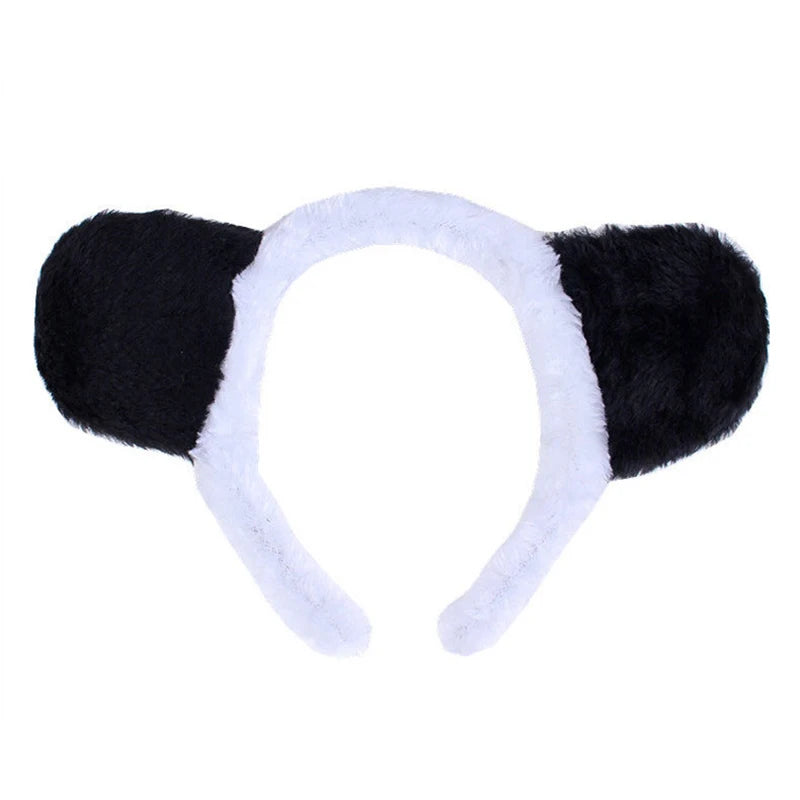 Cute Cartoon Animal Headgear Cosplay Anime Frog Monkey Tiger Masquerade Halloween Party Props Kawaii Cat Headband Birthday Gifts