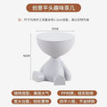 Light Luxury Cartoon Sofa Edge Table Creative Flat Head Coffee Table Small Household Plastic Coffee Table Furniture Side Table