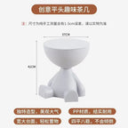 Light Luxury Cartoon Sofa Edge Table Creative Flat Head Coffee Table Small Household Plastic Coffee Table Furniture Side Table