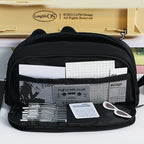 Cute 3D Black Cat Pencil Case-Large Capacity Polyester School Supplies,Cute Cat Lover Gift for Students & Office (Paw Design)