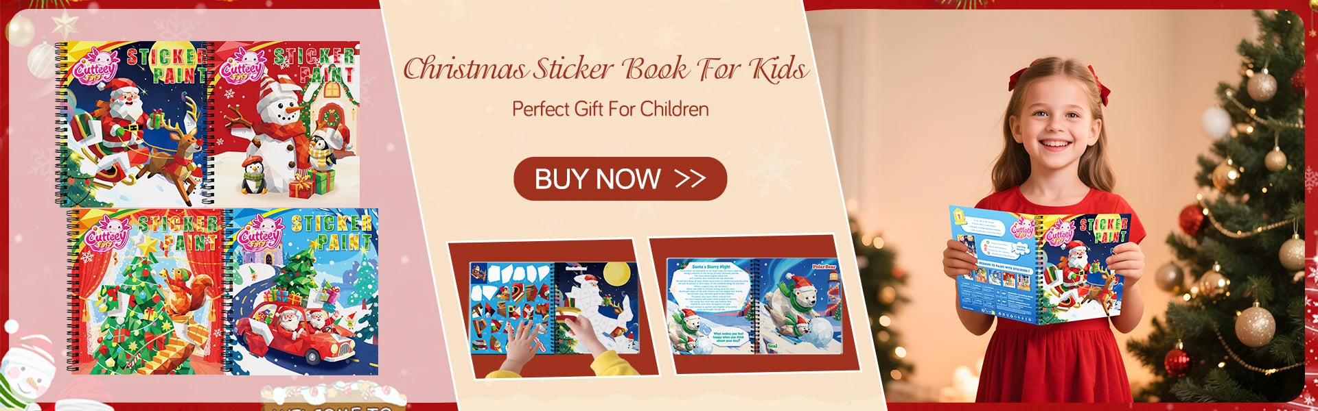 1-6PCS Sticker Book For Kids Unicorn Sticker Paint Book Mermaid Children's Sticker By Number For Birthday Gift Girls Stationery