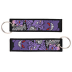 Anime Cute Animal Jet Tag Embroidery Keys Tag Women Keyring Cartoon Car Keys Fashion Jewelry Accessories Kids Gifts 1PCS