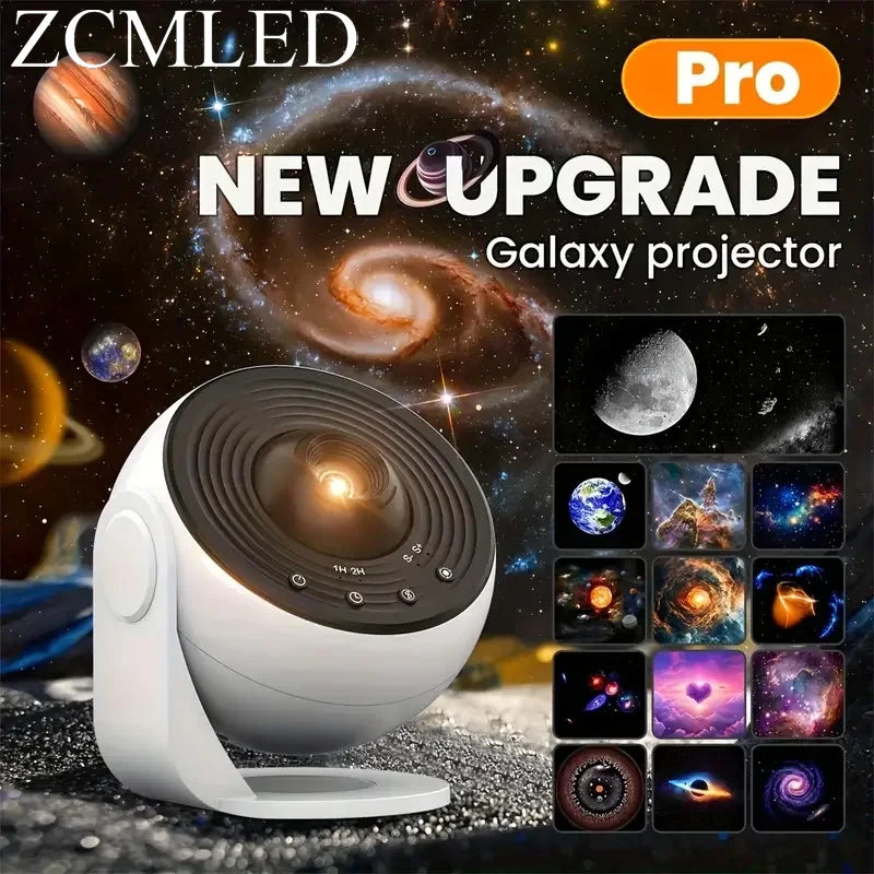 Pro Night Light Galaxy Projector Starry Sky Projector 360° Rotate Planetarium Lamp For Kids Bedroom Valentines Day Wedding Deco
