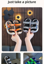Kids Sport Sandals Breathable Velcro Shoes for Children