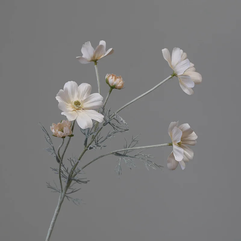 Pastoral Chrysanthemum Cosmos Branch Artificial Flowers Daisy Gesang Floral Wedding Party Vase Home Decor Ornaments Photo Props