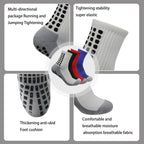 4PCS Set Non-Slip Viscose Football Socks with Drawstring Bag for Men & Women Outdoor Sports Running Basketball Leg Bandage