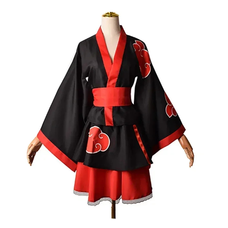 New Ninja Cosplay Anime Kimono Dress Girl Halloween Costume for Kid Skirt Suit Festival Carnival Disguise Women Masquerade