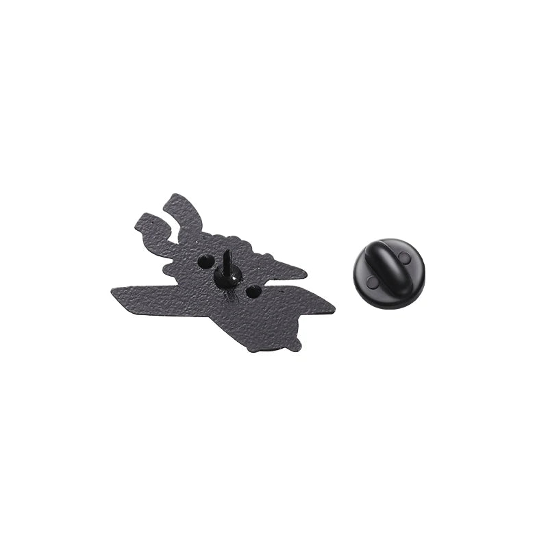 Cartoon Boy & Fox Plane Airplane Pilot Enamel Pins Fairy Tale Characters Brooches Bags Lapel Badge Jewelry Gift for Kids Friends
