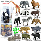 Miniature Lion Shark Horse Dinosaur Animals Model Set Action Figures Figurine Zoo Cute Education Kids Puzzle Toy Birthday Gift