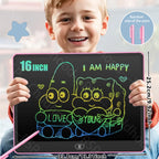 8/11/13/16 Inch LCD Drawing Tablet Writing Board Kids Doodle Painting Handwriting Pad Toy for 3 4 5 6 7 8 Years Girls Boys Gifts