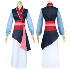 Mulan Cosplay Costume Women Princess Mu Lan Dress Chinese Hanfu Heroine Outfit for Halloween Comic Con