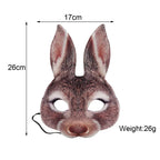 3D Animal Mask Halloween Masquerade Ball Masks Tiger Pig Half Face Mask Party Carnival Fancy Dress Costume Props