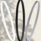 3Pcs Candy Color Women Men Yoga Hair Bands Sports Headband Girls Sport Anti-slip Elastic Rubber Sweatband Football Running
