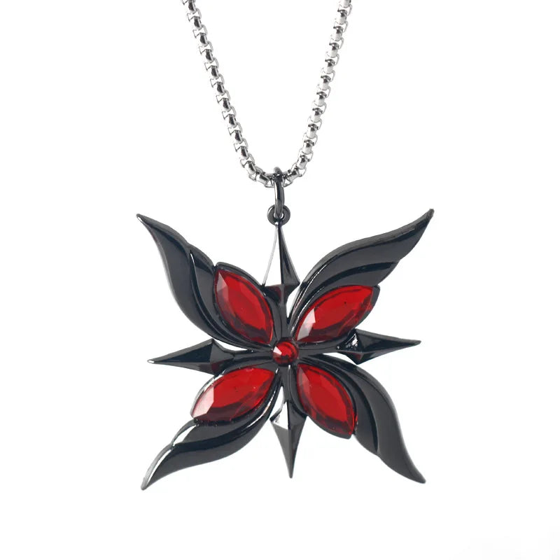 Game Impact Arlecchino Crimson Moon's Semblance Model Sword Cosplay Anime Hero Halloween Party Costume Necklace Fans Collections