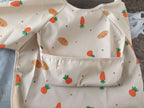 1PC Child Feeding Bib Waterproof Long Sleeve Apron Rice Pocket Feeding Blouse Toddler Bibs Children's Summer Thin Feeding Smock