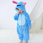 Baby Kigurumi Stitch Cartoon Romper Infant Kids Animal Jumpsuits Toddler Clothes Girls Boys Halloween Cosplay Pyjamas Costumes