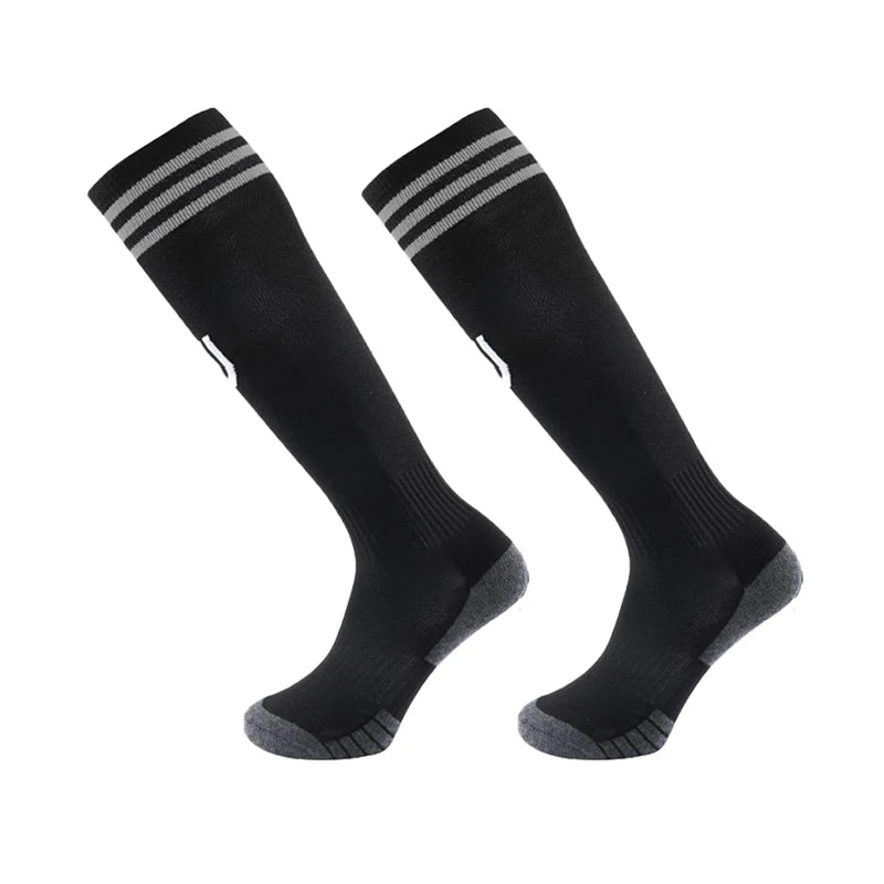 23-24 Season European Football Club Styles Children Adults Soccer Socks Boys Kid's Long Knee High Towel Bottom Sports Sock