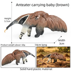 Oenux Realistic Wildlife Animal Model Beaver Badger Wolverine Anteater Pangolin Figurine  Simulation Cognitive Educational Displ
