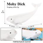 Oenux Ocean Life Animals Whale Dolphin Basking Shark Narwhal Tropical Fish Model Action Figures PVC Education Toy Kids Gift