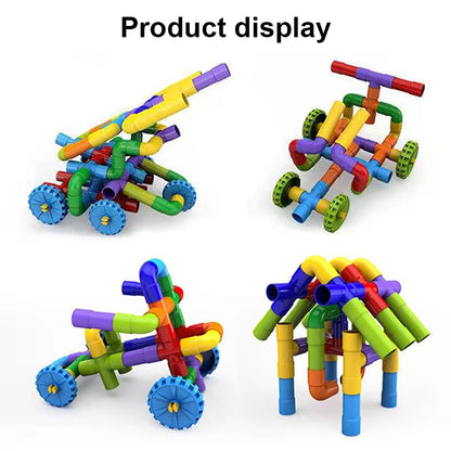 Pipeline Building Block Water Pipe Brain Toy for Kids