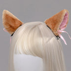 Anime Cat Ear Hairclip Cosplay Lolita Kawaii Kitten Headdress Cute Cartoon Animal Headwear Halloween Party Costumes  Accessories