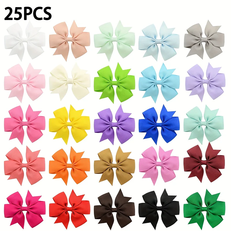 25/30/40/50/60Pcs 3inch Sunflower Hairclips for Children's Hair Accessories Wholesale Kids Baby Hairpin Girls Headclip