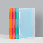 1pc Multi-layer Portable File Box, Portable Transparent File Box, A4 Plastic PP File Box , Waterproof Contract Storage Box