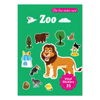 New Sticker Book Focus Potential Development Reusable Stickers Cartoon Animal Enlightenment Baby Early Education Book For Kids