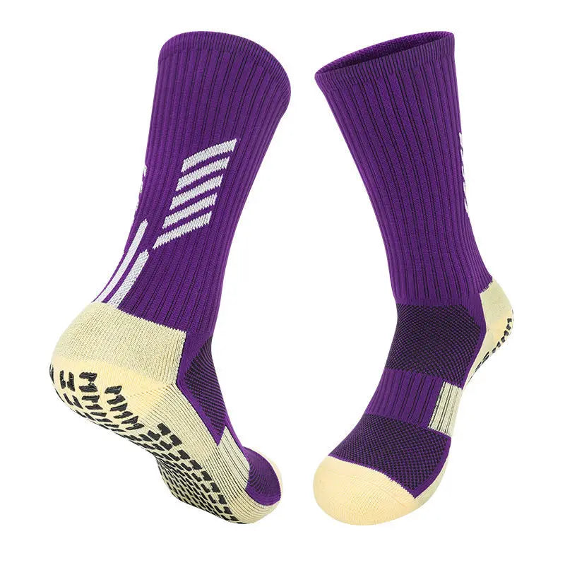 High Quality Anti Slip Soccer Socks Adults Kids Sport Towel Bottom Cotton Mid Tube Non Slip Football Hockey Baseball Grip Sock