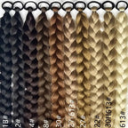 24 Inch Synthetic Long Braided Ponytail Hair Extensions for Women With Elastic Band  Hair Accessories