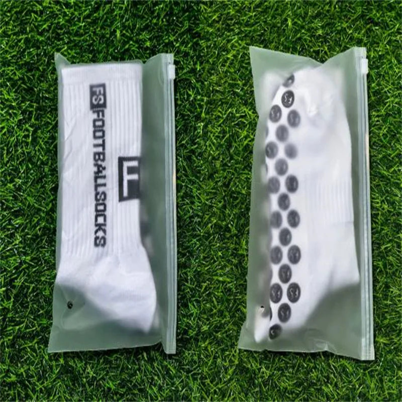 1 Pair Non Slip Soccer Socks Men Non Skid Grip Football Basketball Sport Cycling Socks 2025 New