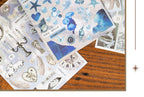 TIANZI 30/60 Sheets Cute Die cut Stickers book Retro Cartoon Handmade Scrapbooking Handbook Material Phone Stickers Kids Gift