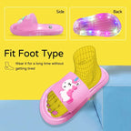 Kids Cartoon Unicorn Slippers Lighted Cute Toddler Shoes