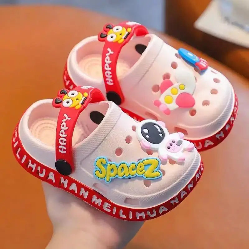 Kids Summer Hole Sandals Soft Cartoon Beach Shoes for Children