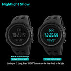 Men’s LED Digital Sports Watch – Luminous Military Wristwatch