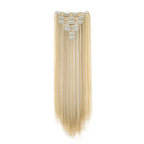 WIGSIN 24Inch Synthetic 7Pcs/set Long Straight Hair Extension 16Clips Hairstyle Black Blonde Hairpiece for Women