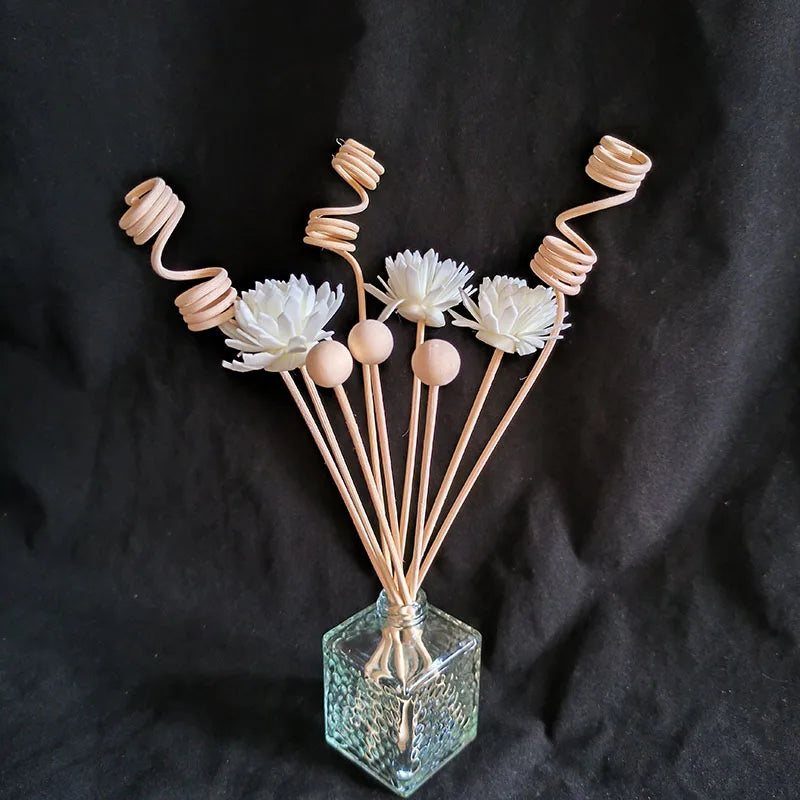 DIY Artificial Flower Rattan Reed Diffuser Refill Sticks 6pcs/8pcs/9pcs Essential Oil Home Fragrance Aroma Diffuse Clu