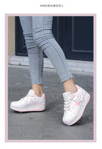 Girls Retractable Roller Shoes Breathable Walking Sneakers