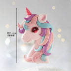 Pink Unicorn Birthday Cake Decorations Rainbow Unicorn Butterfly Cake Toppers Girls Happy Unicornio Birthday Party Cake Decors