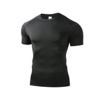 Men's Running T Shirt Summer Short Sleeve Male Sport Tops Tee Workout T-shirt Skinny Tights Gym Fitness Compression Shirts Men