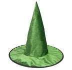 Halloween Witch Hat Flannel Wizard Costume Hat for Parties