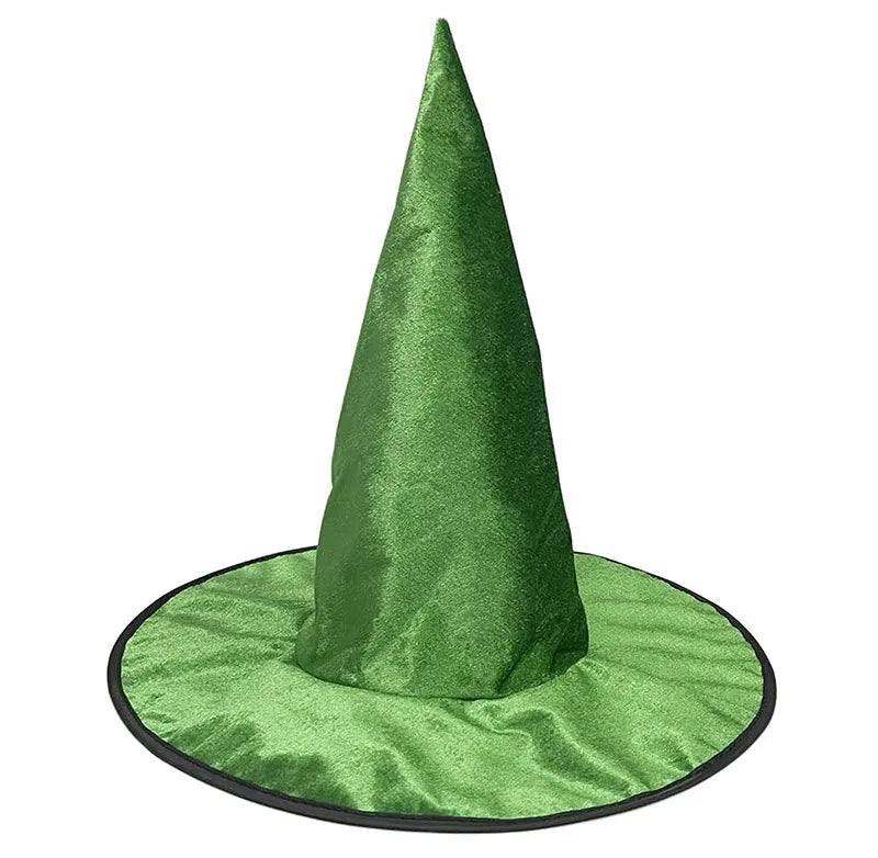 Halloween Witch Hat Flannel Wizard Costume Hat for Parties