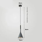 Modern LED Pendant Light in Black and White E27 Bedroom Table Dining Room Hanging Light Lampshade Home Cabinet Suitable for