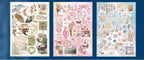 TIANZI 30/60 Sheets Cute Die cut Stickers book Retro Cartoon Handmade Scrapbooking Handbook Material Phone Stickers Kids Gift