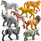 Oenux Original African Wild Animals Simulation Savage Bengal Tiger Siberian Tiger White Tiger Lion PVC Model Educational Toys
