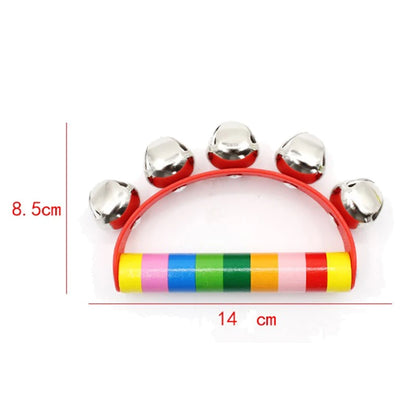 Rainbow Handheld Bell Musical Toy – Colorful Percussion Instrument