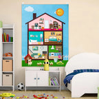 Farm Animals Felt Story Busy Board 4-in-1 Learning Activity Set