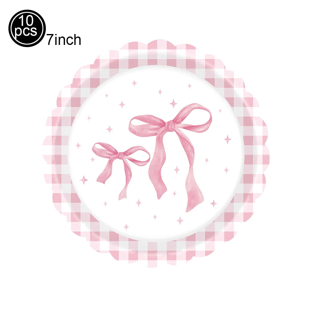 Pink Bow Cupcake Liners Coquette Bow Cupcake Wrappers Baking Cups for Baby Shower Wedding Bridal Showers Birthday Party Decors